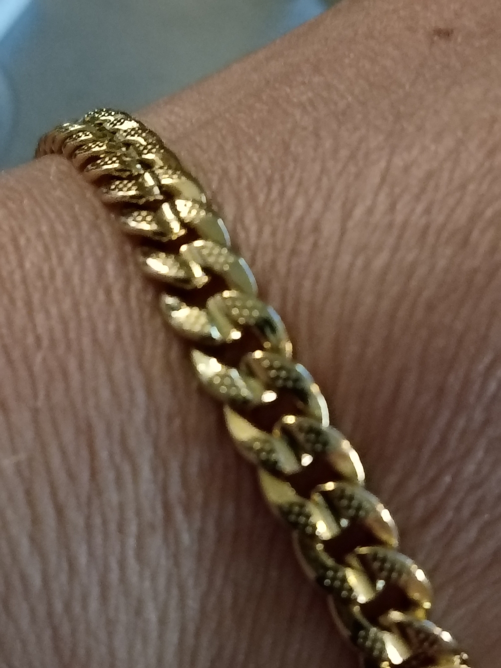 Gold-Tone Cuban Link Bracelet - Women